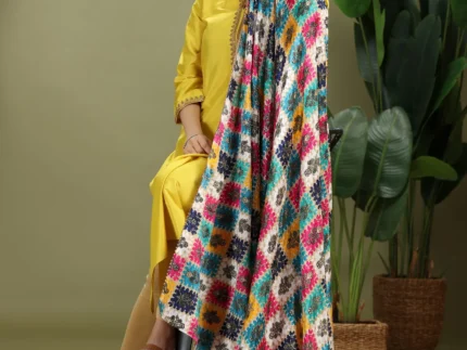 Multicolor Floral Printed Dupatta