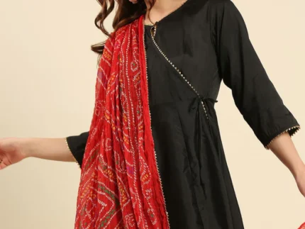 Multi Printed Bandhini Chiffon Dupatta