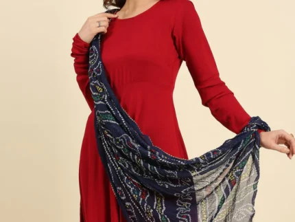 Multi Printed Bandhini Chiffon Dupatta
