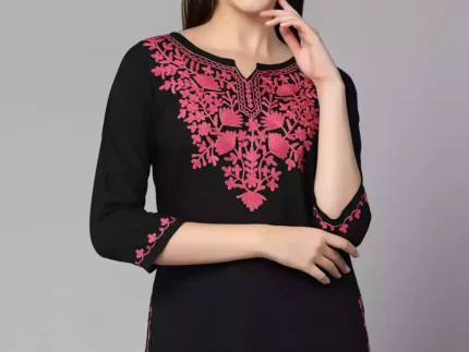 Mayra Black Short Kurti
